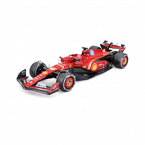 Bburago - RACE F1 w dekoracyjnym pudełku, Ferrari SF-24 (2024), #16 Charles Leclerc, 1:24 Bburago - RACE F1 w dekoracyjnym pudełku, Ferrari SF-24 (2024), #16 Charles Leclerc, 1:24