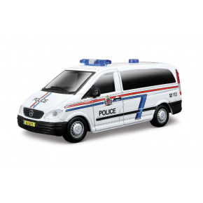 Bburago - EMERGENCY Vozidlo záchranné služby - Mercedes-Benz Vito, Policie, 1:50
