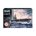 Revell Starter Kit loď 75824 - USS Enterprise CV-6 (1:1200)