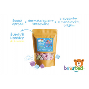 beauted Šumivé kostky do koupele s probiotiky beauted v uzavíratelném sáčku