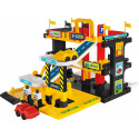 WADER Garage Service 3 Etagen + 2 Autos aus Kunststoff in Schachtel 59x39x15cm Wader