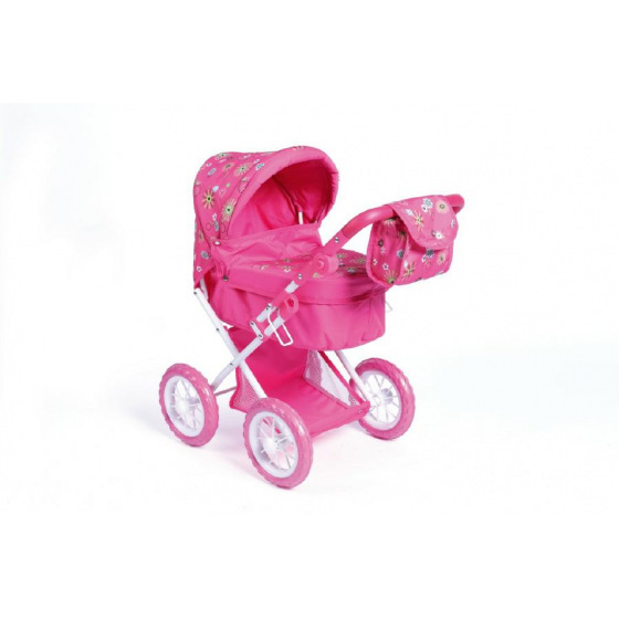 Teddies Puppenwagen aus Metall/Kunststoff 56x36,5x64cm in der Schachtel