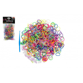 Udělej si svůj náramek - gumičky 600ks v sáčku 9x18cm