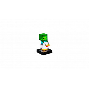 Lampička Chicken Jockey Minecraft na baterie v krabičce 10,5x14x9cm