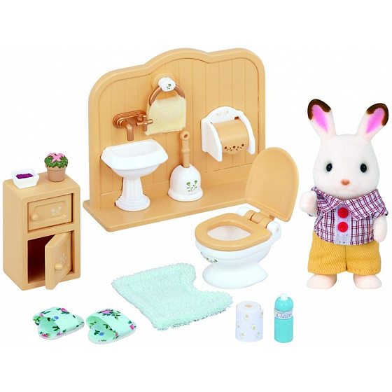 Sylvanian Families 5015 Nábytok "chocolate" králikov - brat a umyváreň