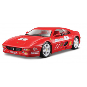 Bburago - RACING, Ferrari F355 Challenge, červená, 1:24