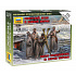 Zvezda Wargames (WWII) figurky 6231 - Soviet headquarters in winter uniform (1:72)