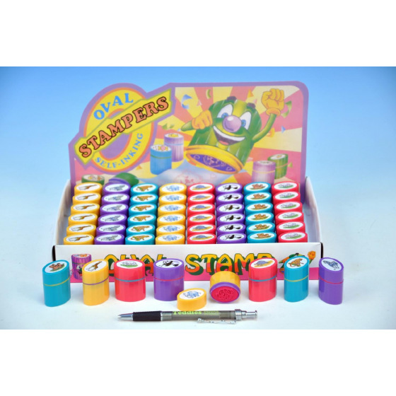 Wiky Razítka oválná zvířata safari 3x4cm asst 8 druhů