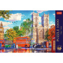 Trefl Puzzle Premium Plus - Teatime: Blick auf London 1000 Teile 68,3x48cm in Schachtel 40x27x6cm