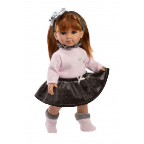 Rappa Llorens 53551 NICOLE realistická panenka s měkkým látkovým tělem 35 cm