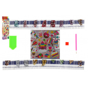 SMT Creatoys Diamantový obrázok s doplnkami v krabičke 8x25,5x2,5cm