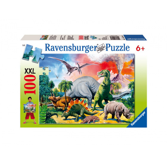 Ravensburger dětské puzzle Mezi dinosaury 100 XXL
