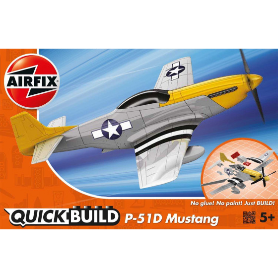 Airfix Quick Build letadlo J6016 - P-51D Mustang - nová forma