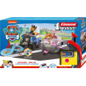 Carrera Autorennbahn Carrera First Paw Patrol 2,4m Kunststoff +2 batteriebetriebene Autos. in einer Schachtel 50x30x7cm