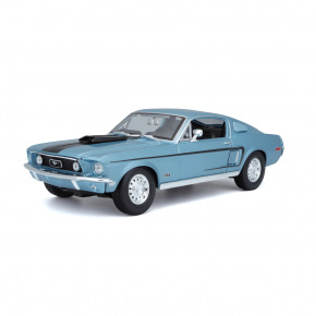 Maisto - Ford Mustang GT Cobra Jet FB 1968, kovová modrá, 1:18