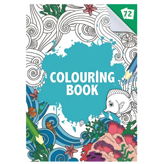 Rappa Kniha omalovánek 72 stran A4 vodní svět