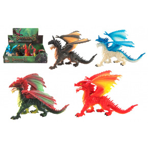 Teddies Dragon plastikowe 20x14x22cm 4 rodzaje