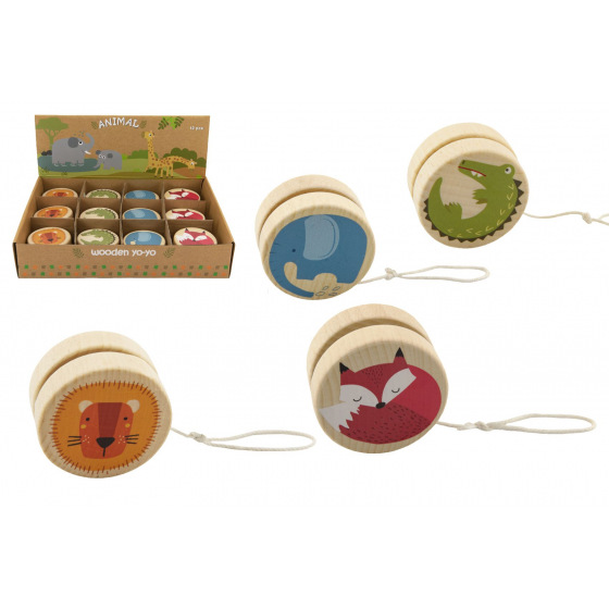 Teddies Jojo dřevěné 6cm zvířátka 4 druhy