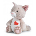 NICI Plüsch Love Katze flauschig 25cm, sitzend, GRÜN