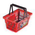 Rappa MINI OBCHOD - nákupní košík s doplňky a učením jak nakupovat - červený