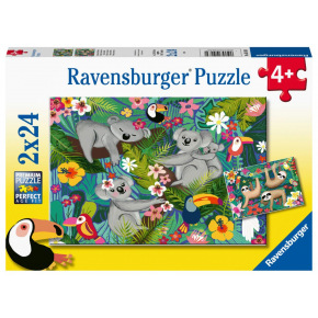 Ravensburger Koale i leniwce 2x24 elementy