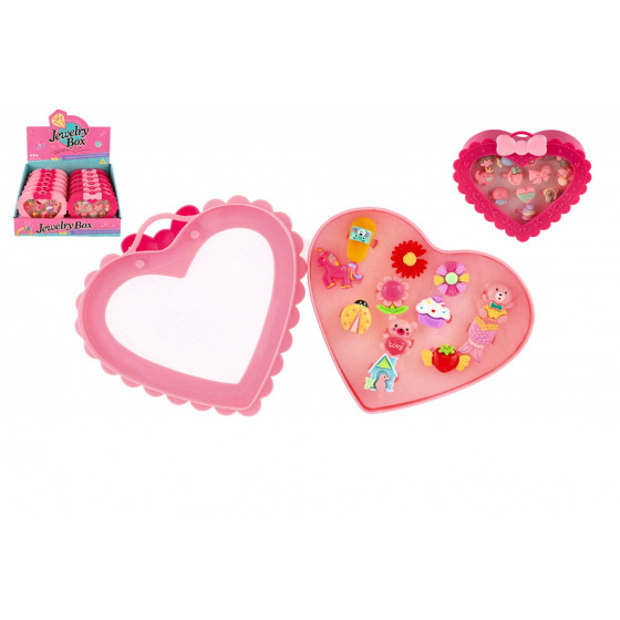 Teddies Ringe/Ring Set aus Kunststoff 12 Stück verstellbar. Größe 2 Arten in einer Plastikbox 13x12x4cm