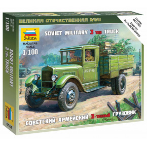 Zvezda Wargames (WWII) military 6124 - Soviet Truck ZIS-5 (1:100)
