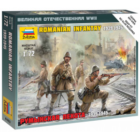 Zvezda Figurki Zvezda Wargames (II wojna światowa) 6163 - Rumuńska piechota (1:72)