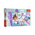 Trefl Puzzle Gabby na basenie/Domek dla lalek Gabby 33x22cm 60 elementów w pudełku 21x14x4cm