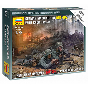 Zvezda Wargames (WWII) figúrky 6106 - Nemecká guľometná posádka Východný front 1941 (1:72)