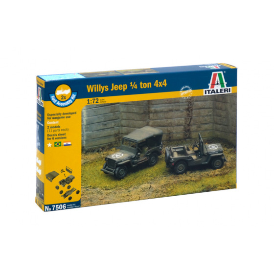 Italeri Fast Assembly military 7506 - 1/4 Ton 4x4 TRUCK (1:72)