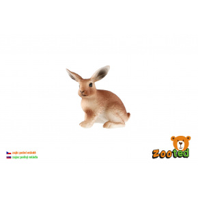 Zajíc polní mládě zooted plast 6cm 