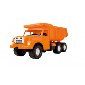 Dino plastikowa ciężarówka dla dzieci Tatra 148 do piasku pomarańczowa 73cm