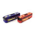 Teddies Autobus plast 25cm na setrvačník asst 2 barvy