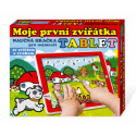 Tablet farma pro nejmenší Moje první zvířátka 24x19x1,5cm na bat. se světlem a zvukem v krabičce MPZ