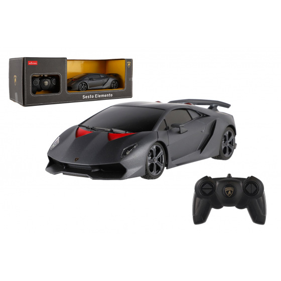 Teddies Auto RC Lamborghini Sesto Elemento Plastikowy pilot 23 cm 2,4 GHz. sterowanie na baterie w krabie. 43x15x17cm