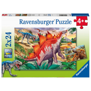 Ravensburger Świat dinozaurów 2x24 elementy