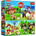 Trefl Puzzle 4v1 Tlapková patrola / Paw Patrol 18,5 x16cm v krabici 20x20x5cm