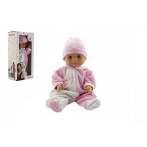 Hamiro Doll/Baby 40cm, kombinezon w kolorze białym, różowym + różowa czapka w pudełku 20x43x13cm