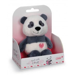 NICI plyš Panda Love 12cm, v darčekovej krabičke