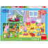 Dino PEPPA PIG IM URLAUB 3x55 Puzzle NEU