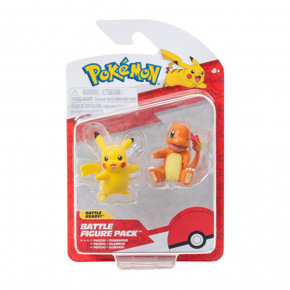 ORBICO Pokémon akční figurky -  2 pack Asst (Charmander&Pikacu, Squirtle& Pikacu, Bulbusaur&Pikacu
