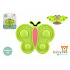 babyted Točáček motýlek babyted silikon/plast 9x5,5cm na kartě 0m+