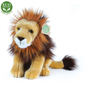 Rappa Pluszowy lew siedzący 25 cm EKO-PRZYJAZNY