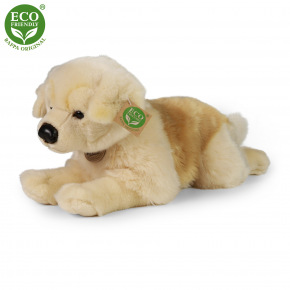 Rappa Plyšový pes Zlatý Retrívr ležící 39 cm ECO-FRIENDLY