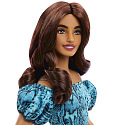 Mattel Barbie FASHIONISTAS MODELKA V TOPU A SUKNI S PETROLEJOVÝM POTISKEM