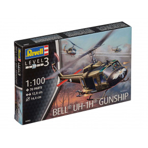 Revell Plastic ModelKit Helicopter 04983 - Bell UH-1H Gunship (1:100)