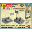 Zvezda Wargames (WWII) figurky 6210 - Ger. Machine-gun with Crew (Winter Uniform) (1:72)