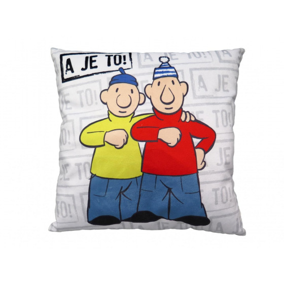 Moravská Ústředna Brno Polštář 30x30 cm, Pat a Mat, A je to!