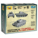 Zvezda Wargames (WWII) Panzer 6196 - Pz.In Ausf. Ein Panther(1:100)